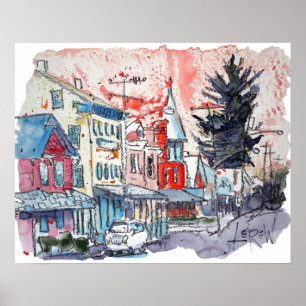 "East Berlin Happy" van Larry Lerew 170420 Poster