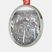 East Berlin Wall Graffiti Metalen Ornament (Links)