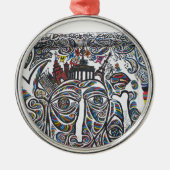 East Berlin Wall Graffiti Metalen Ornament (Voorkant)