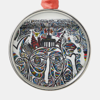 East Berlin Wall Graffiti Metalen Ornament