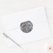 East Berlin Wall Graffiti Ronde Sticker (Envelop)