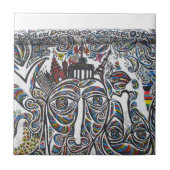 East Berlin Wall Graffiti Tegeltje (Voorkant)