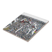 East Berlin Wall Graffiti Tegeltje (Zijkant)