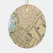 East Boston MA Chart Keramisch Ornament (Links)