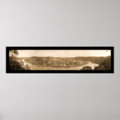 East Brady Panoramic Photo 1909 Poster (Voorkant)