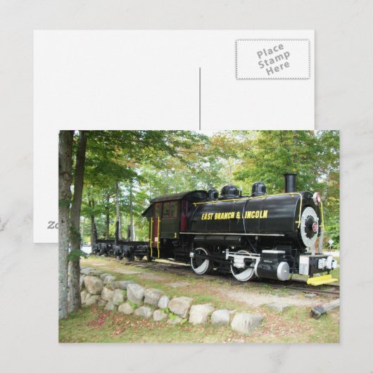 East Branch & Lincoln Train New Hampshire Postcard Briefkaart (Voorkant / Achterkant)