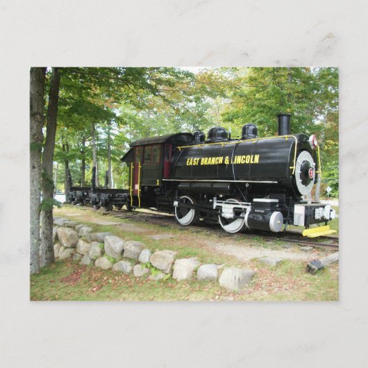 East Branch & Lincoln Train New Hampshire Postcard Briefkaart (Voorkant)