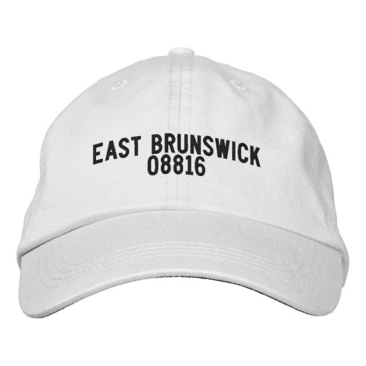 East Brunswick New Jersey Hoed Geborduurde Pet (Voorkant)