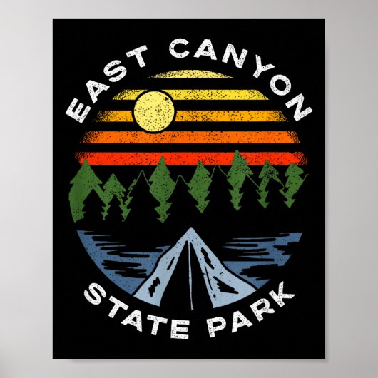 East canyon state park Utah bergen bos Poster (Voorkant)