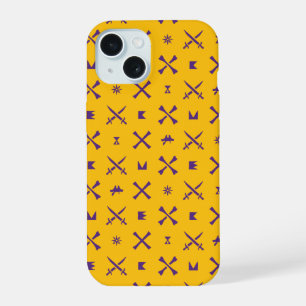 East Carolina Universiteit Piraten Paarse Patroo iPhone 15 Case