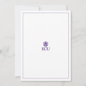 East Carolina University Afstuderen Kaart (Achterkant)