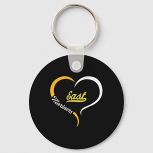 East Carteret Mariners Logo Half Heart Slogan Hs Sleutelhanger