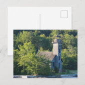 East Channel Lighthouse, Michigan Briefkaart (Voorkant / Achterkant)