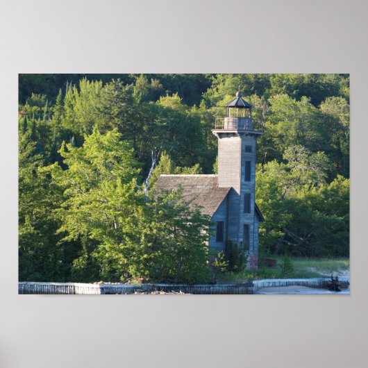 East Channel Lighthouse, Michigan Poster (Voorkant)