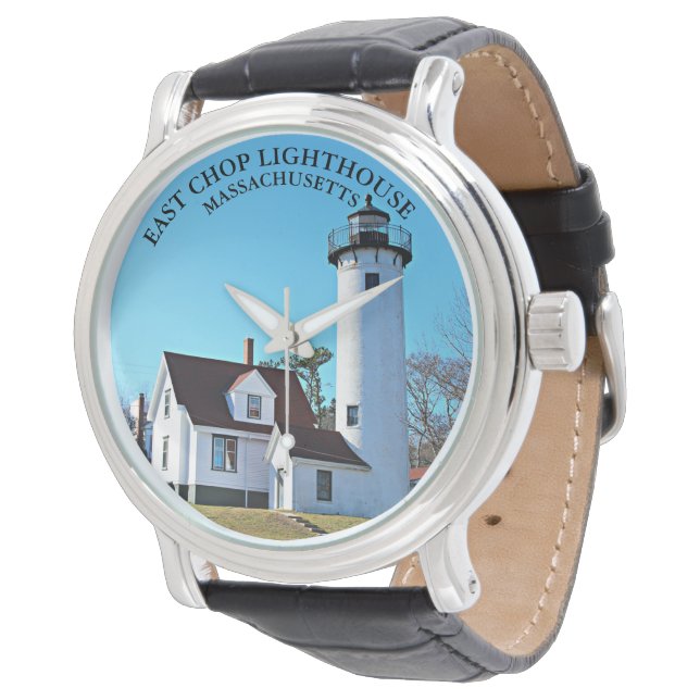 East Chop Lighthouse, Massachusets Watch Horloge (Gekanteld)