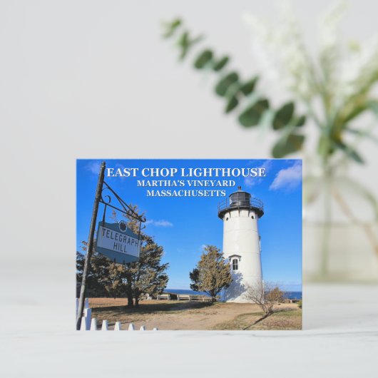 East Chop Lighthouse, Massachusetts Briefkaart (Staand voorkant)