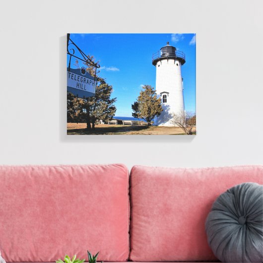 East Chop Lighthouse, Massachusetts Canvas Print (Insitu (Woonkamer))