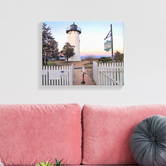 East Chop Lighthouse, Massachusetts Canvas Print (Insitu (Woonkamer))