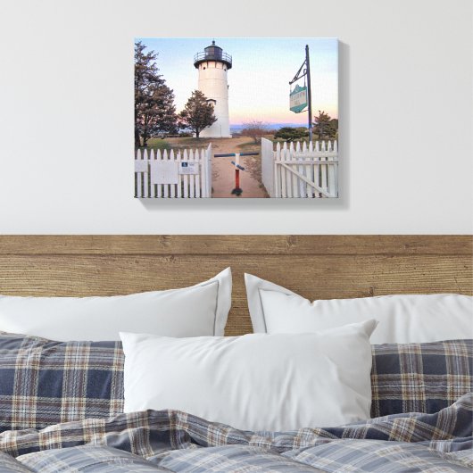 East Chop Lighthouse, Massachusetts Canvas Print (Insitu (Slaapkamer))
