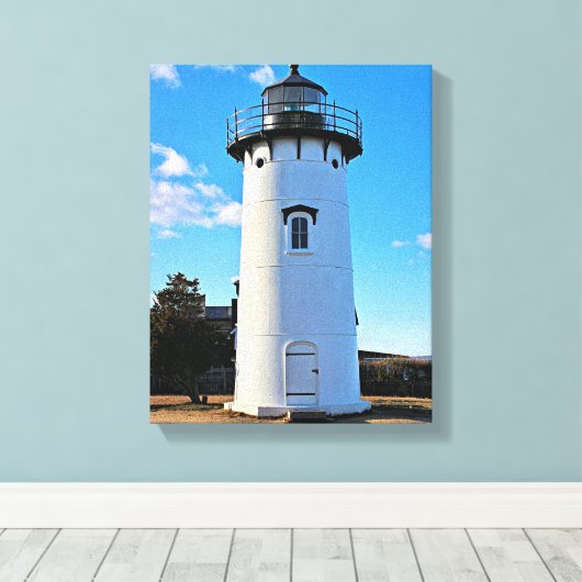 East Chop Lighthouse, Massachusetts Canvas Print (Insitu (Houten vloer))