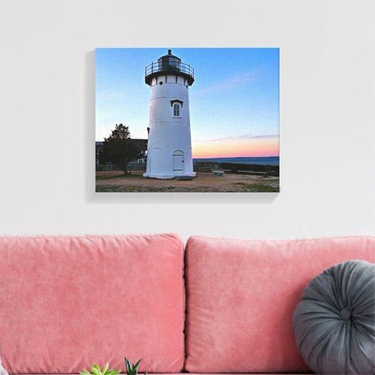 East Chop Lighthouse, Massachusetts Canvas Print (Insitu (Woonkamer))