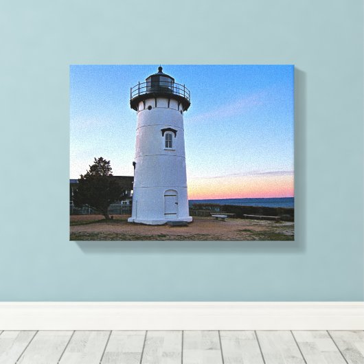 East Chop Lighthouse, Massachusetts Canvas Print (Insitu (Houten vloer))