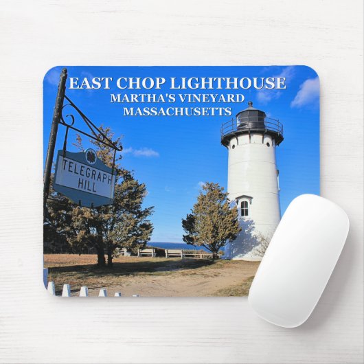 East Chop Lighthouse, Massachusetts Mousepad Muismat (Met muis)