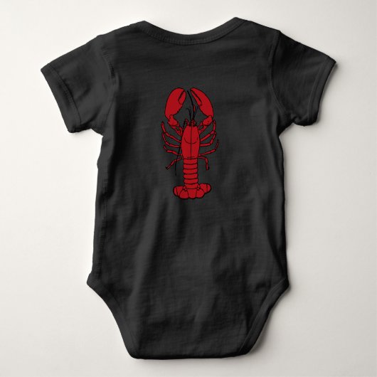East Coast Baby Lobster Nova Scotia Canada Romper (Achterkant)