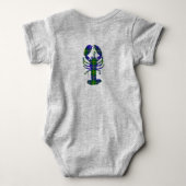 East Coast Baby Lobster Nova Scotia tartan Canada Romper (Achterkant)