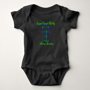 East Coast Baby Lobster Nova Scotia tartan Canada Romper