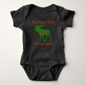 East Coast Baby Newfoundland tartan Moose Romper (Voorkant)