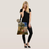 East Coast Beach and Lighthouse, van Gary Poling Tote Bag (Op model)
