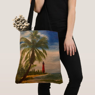 East Coast Beach and Lighthouse, van Gary Poling Tote Bag