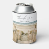 East Coast Beach Wedding Favoriet Aangepaste Koelb Blikjeskoeler (Blikje Achterkant)