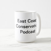 East Coast Conservative Podcast Logo Mok 15oz (Voorkant rechts)