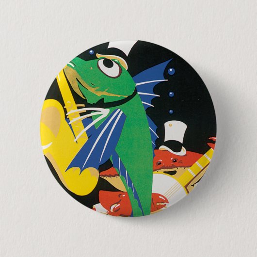 East Coast Frolics Ronde Button 5,7 Cm (Voorkant)