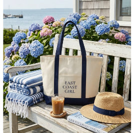 East Coast Girl Preppy Kust Tote Bag