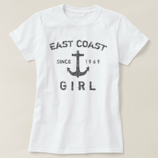 East Coast Girl T-shirt (Design voorkant)