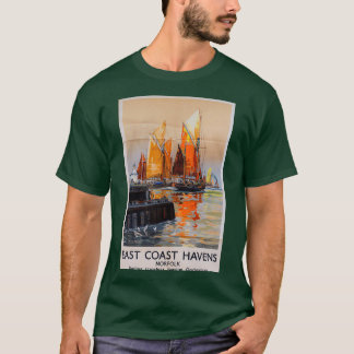 East Coast Havens Norfolk vintage poster T-shirt