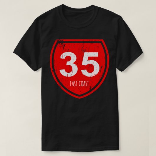 East Coast Highway 35 Aotearoa T-shirt (Design voorkant)