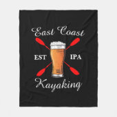East Coast Kayaking est IPA-bier fleece deken (Voorkant)