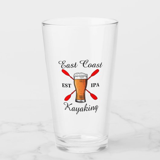 East Coast Kayaking est IPA-glas Glas (Voorkant)