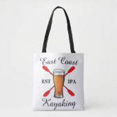 East Coast Kayaking shirt IPA-bier canvas tas (Voorkant)