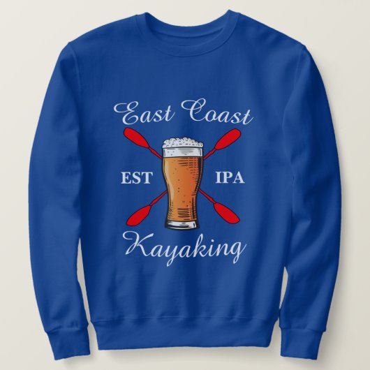 East Coast Kayaking sweater est IPA beer (Design voorkant)
