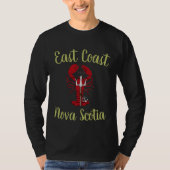 East Coast Nova Scotia Red drident lobster T-Shirt (Voorkant)