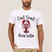 East Coast Nova Scotia Red drident lobster T-Shirt (Voorkant)