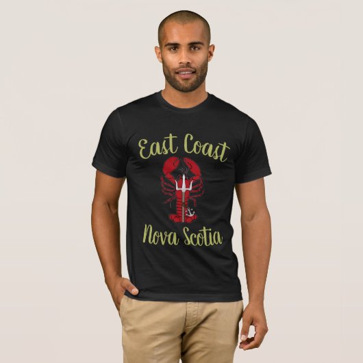 East Coast Nova Scotia Red drident lobster T-Shirt (Voorkant volledig)