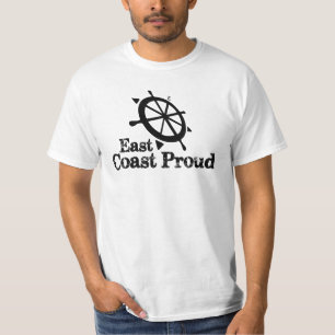 East Coast Proud - Nautical Helm Logo - Basic T-sh T-shirt