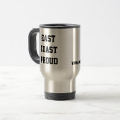East Coast Proud Travel Mug Reisbeker (Voorkant links)