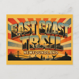 East Coast Trail Newfoundland Kustwandeling Briefkaart